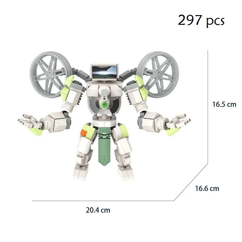 Skibidi Toilet Building Blocks Zombie Skibidi Toilet Logo The Audio Man And Camera Titan Man Building Block DIY Bricks Toys