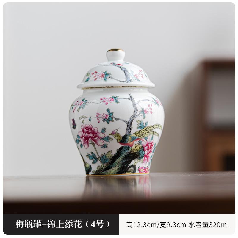 Teedose aus Keramik, feuchtigkeitsbeständig, versiegelte Dose für die Küche im Haushalt, allgemeine Dose, kreative Vorratsdose, Zubehör für die chinesische Teezeremonie