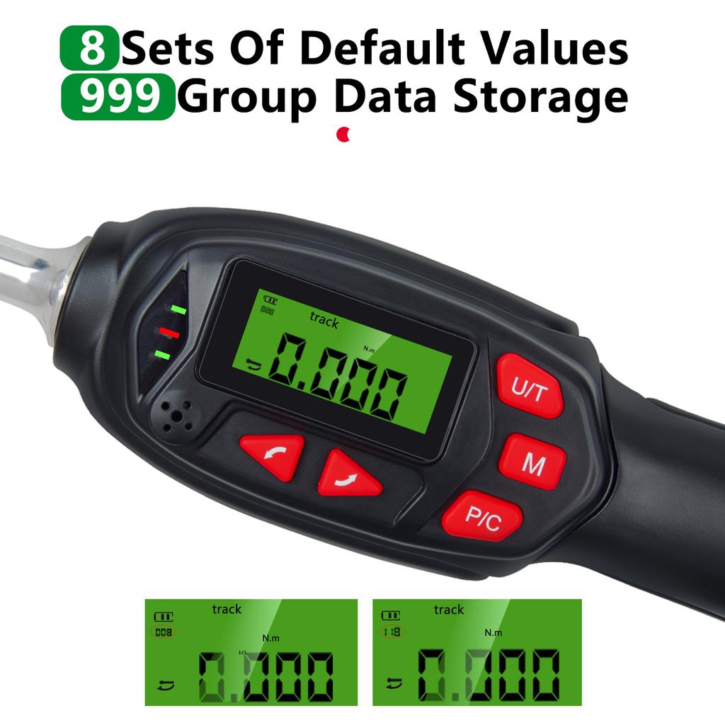 1 4  Digital Torque Screwdriver with Buzzer and LED Flash Notification 0.05 0.5N.m and +  2percent  High Accuracy