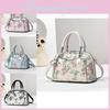 Stylish Floral Patchwork Tote Bag For Women Elegant Large Capacity Versatile Handbag