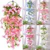 Winter Jasmine Artificial Fake Hanging Silk Flowers Vine Plant Home Garden Decor