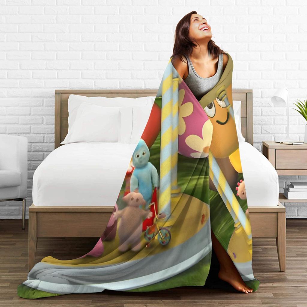 Makka Pakka Nel Giardino della Notte Coperte Super Calde Coperta Morbida Moda Divano Sedia Copriletto in Flanella Copertura Letto Divano