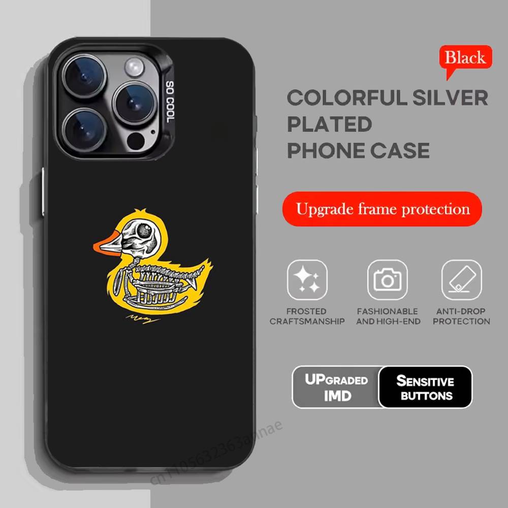 Yellow Duck Phone Case for iPhone 17 11 12 Pro Max Plus Mini Air SE 16e 14 15 16 13 Soft Shell
