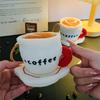 Adorable Short Plush Coffee Cup Plushie For Party Gifts And Bag Decorations