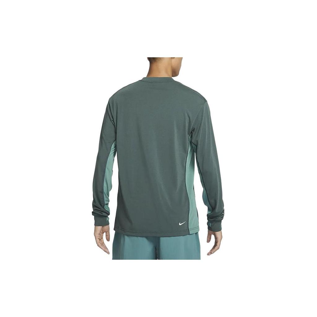 Nike ACG Goat Rocks Dri-Fit Solid Crew Neck Casual Quick-Dry Sun Protection Long Sleeve T-Shirt Men Tops Green FN8395-338