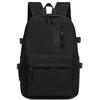 Schoolbag Solid Color Backpack 1011 New Fashion Trend School Bag Travel Leisure Backpack Commuter Versatile College Student School Bag