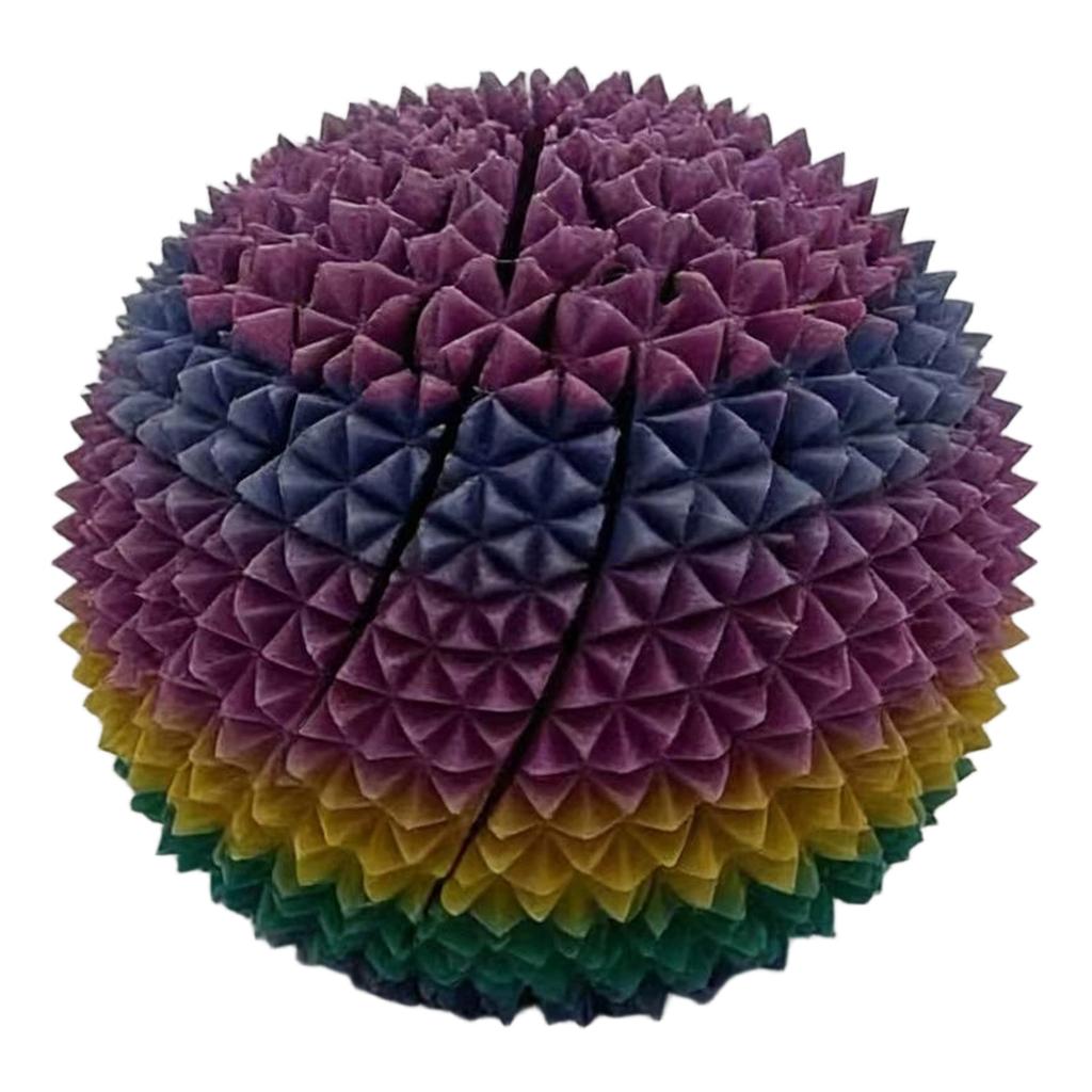 3D Printed Spiked Twist Stress Relief Ball Durable Soft Flexible Texture for Hand Therapy and Sensory Stimulation