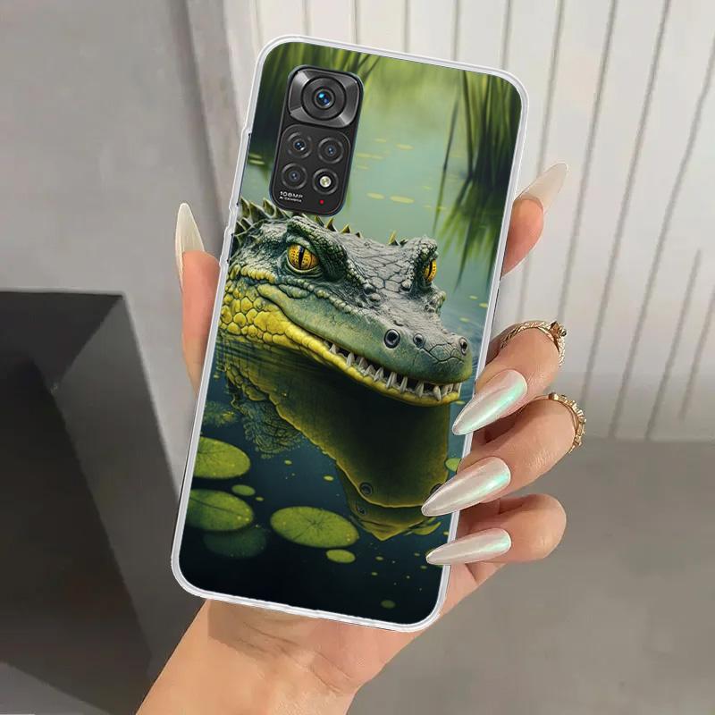 Crocodile Animal Phone Case for Xiaomi Redmi Note 15 14 14S 13 12S 12 Pro 11S 11 Plus 11T 11E 10S Soft Funda Print Shell Redmi N