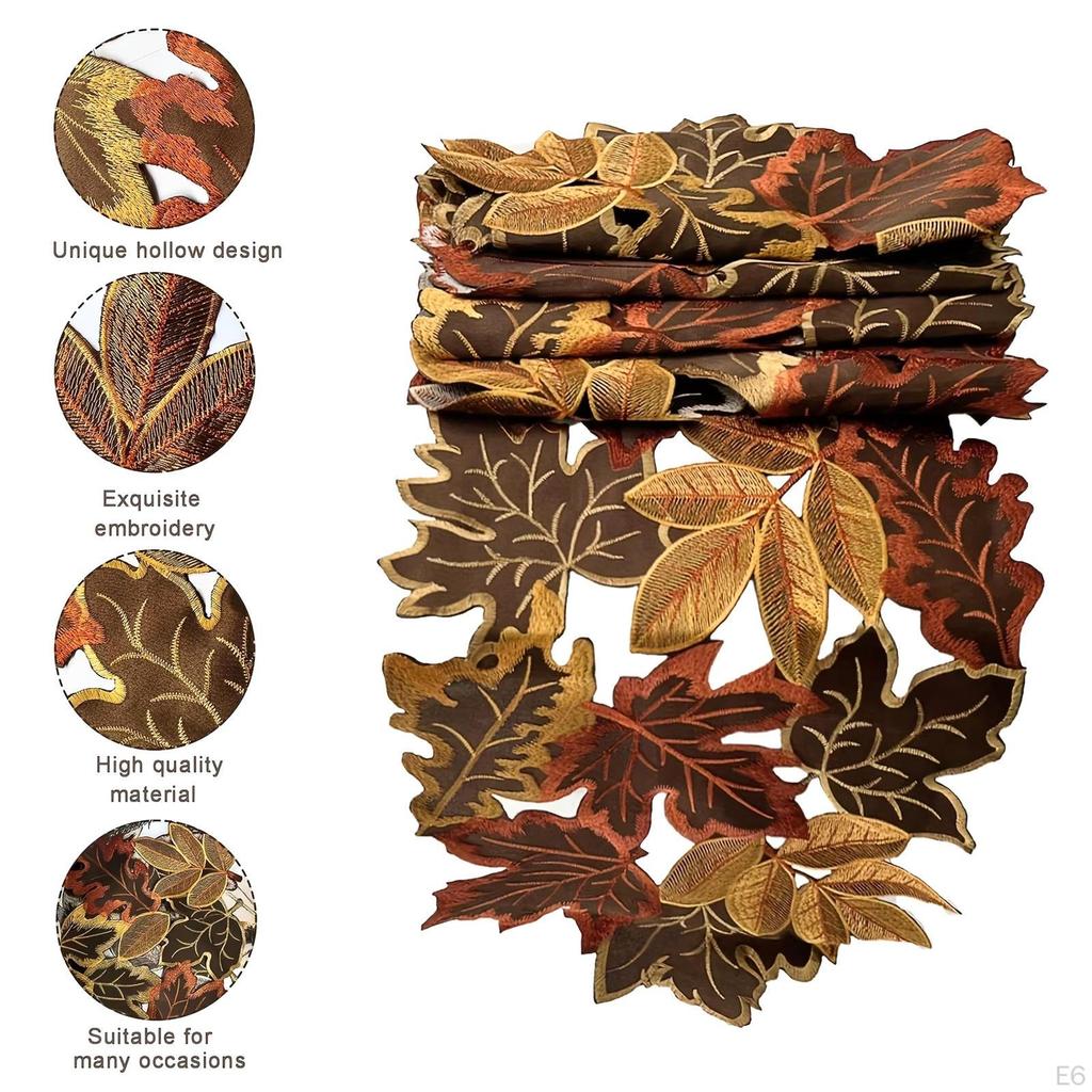 Fall Thanksgiving Table Mat Autumn Theme,Tabletop Decoration,Party Home Kitchen Farmhouse Harvest