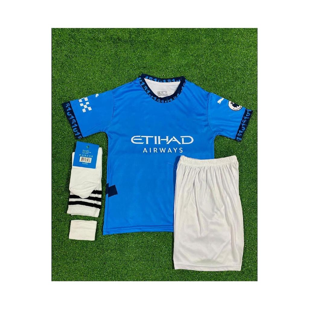 Erling Haaland 2024/25 New Season Home Children's Jersey 4 Piece Set