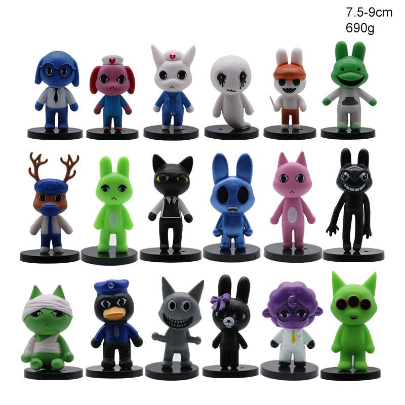 Horror Animal Hospital Pvc Model Figures Set With Detachable Parts For Collectors Display