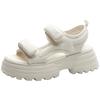 Sandals Fairy Fairy Wind 2025 New Summer Versatile Heightened Platform Muffin Velcro Sports Beach Sandals