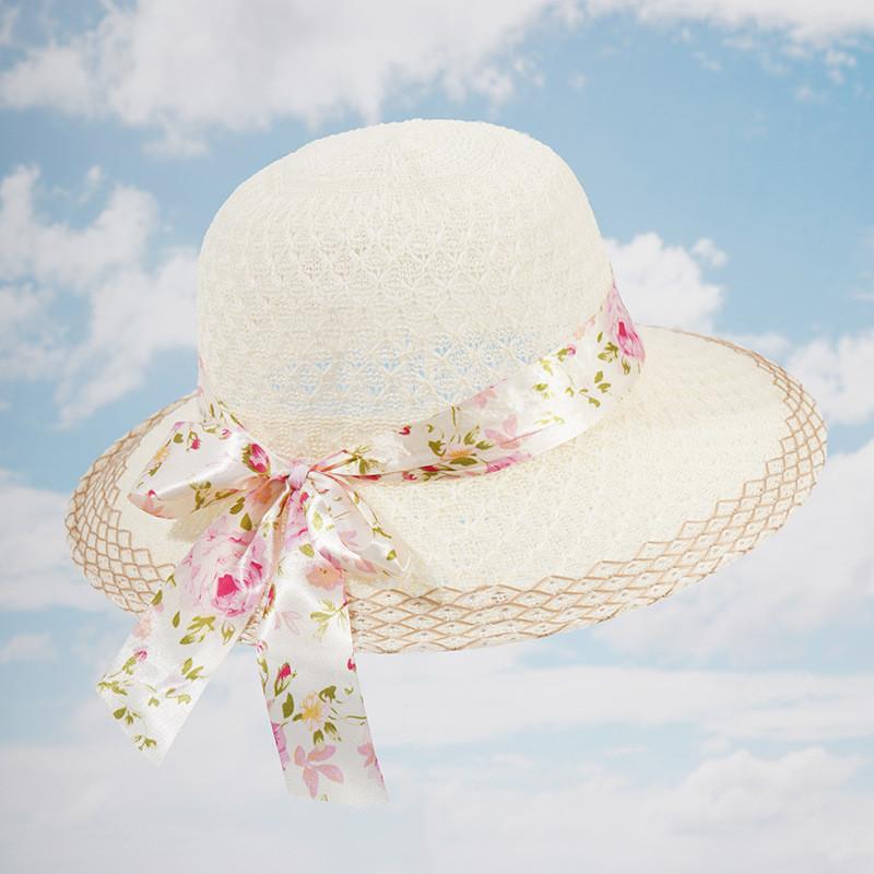 Summer Straw Sun Hat With Large Brim And Breathable Cotton For Women Sun Protection