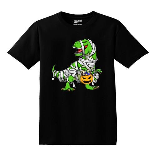 NEW UNISEX Kids Adults HALLOWEEN T-REX DINOSAUR MUMMY Trick or Treat T-Shirt S разноцветный