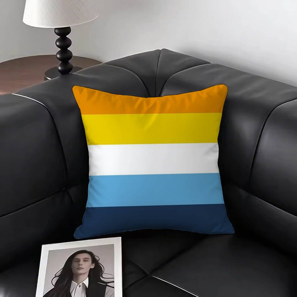 1pc Aroace Pride Pillow Case Square Bedroom Sofa Leisure Comfort Cushion Car Living Room Home Decoration