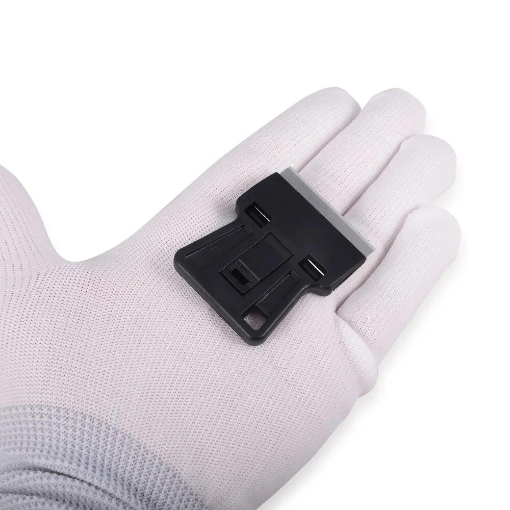 EHDIS 5 Pairs Anti-static Nylon Work Gloves For Wrapping Car Film Carbon Fiber Window Tint Hand Protector Vinyl Applicator Tools