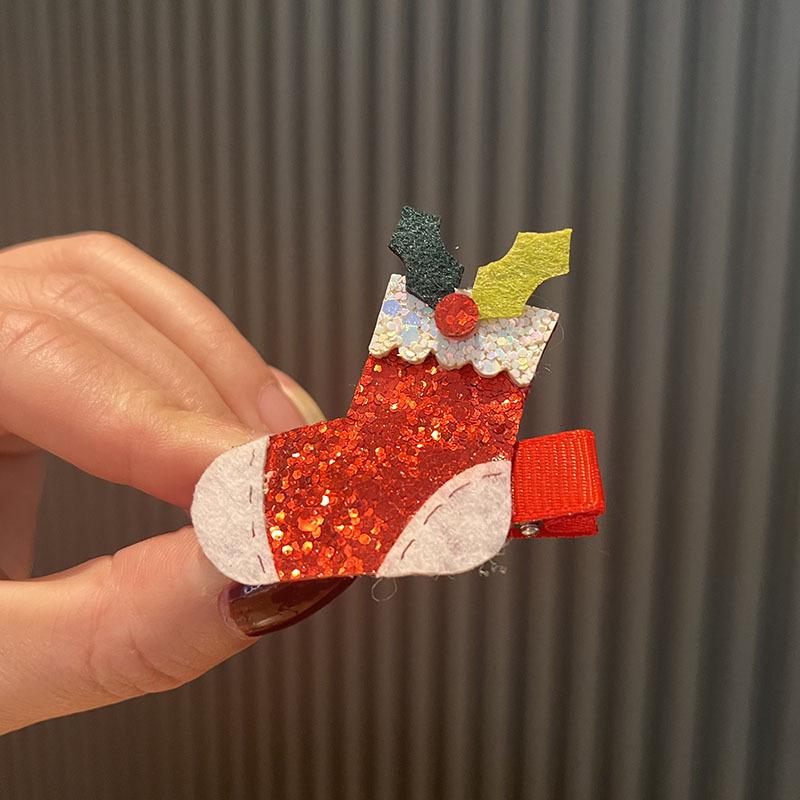 Christmas Hair Clips for Kids: Cute Cartoon Side Clips for Baby and Little Girl Hair Accessories