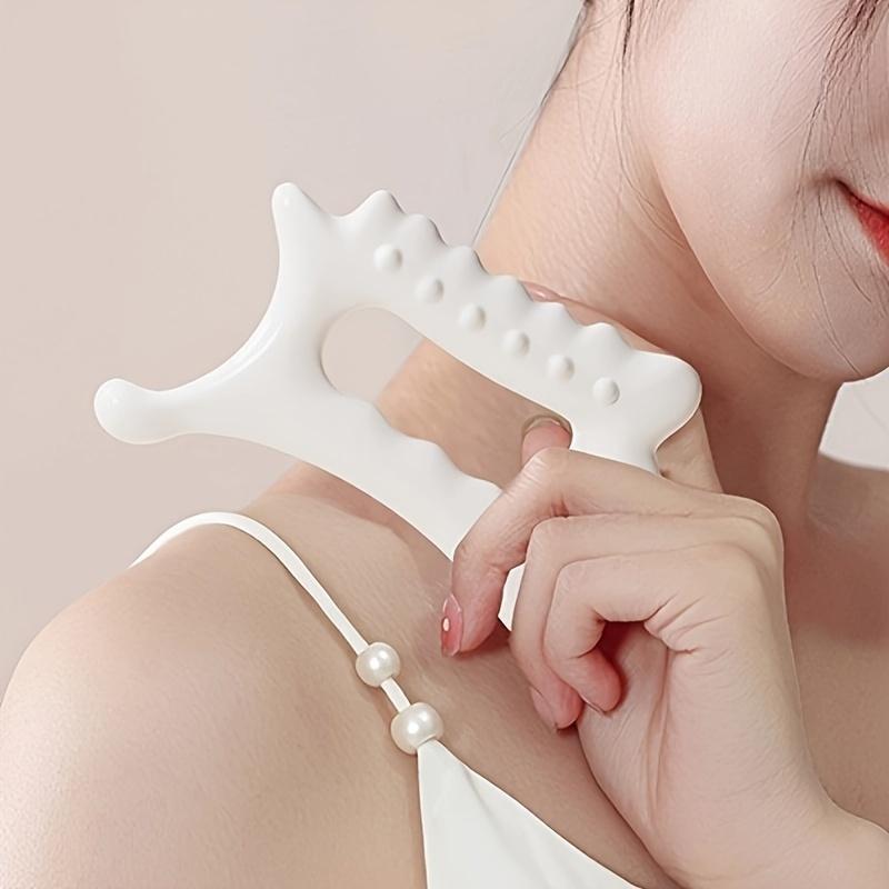 Ergonomic Versatile Handheld Gua Sha Board for Face & Body - Non-Ceramic, Gua Sha Massage Tool, Relaxation and Beauty Massager