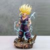 28cm Anime Dragon Ball Super Saiyan 2 Gohan Figures Double Head Sculpt Collectible Model Desktop Ornament Statue Toys Gifts