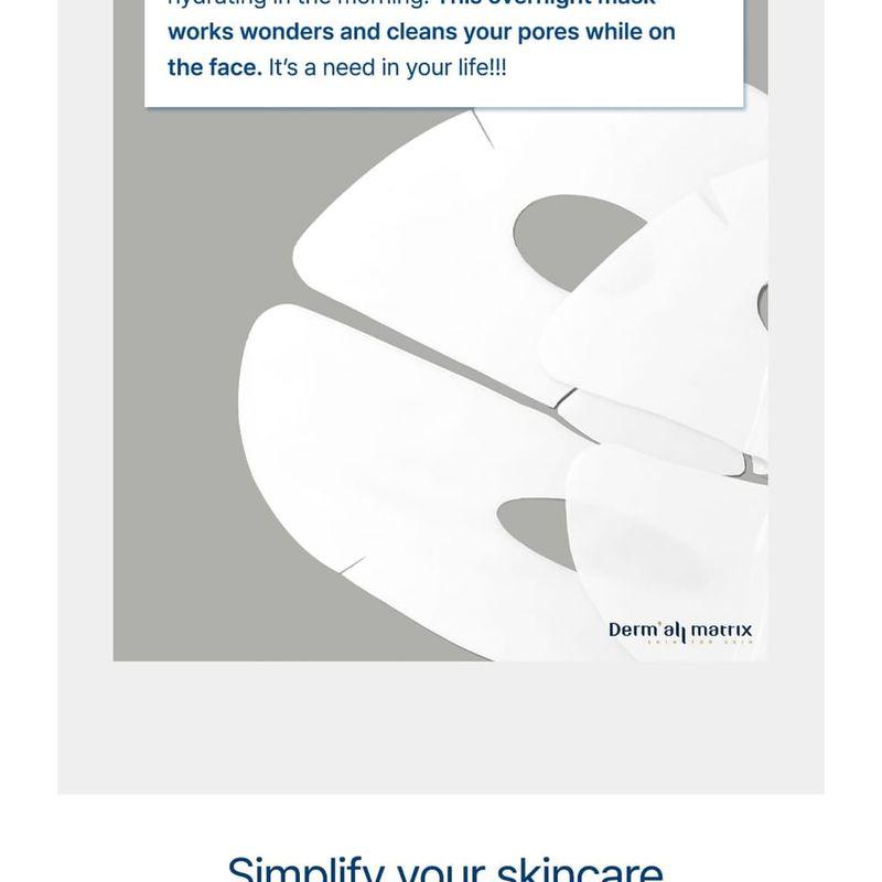 Dermall Matrix Facial Dermal-Care Mask Set