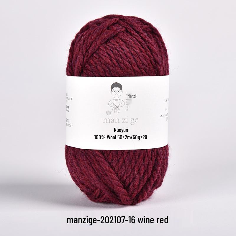 100% reine Wolle Grobgarn zum Handstricken von Mänteln, Schals und Pullovern - 5 mm dick