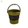 1Pc Multifunctional Foldable Storage Bucket, 5L, Leak-Proof Portable Water Container for Camping, Fishing & Car Washing
