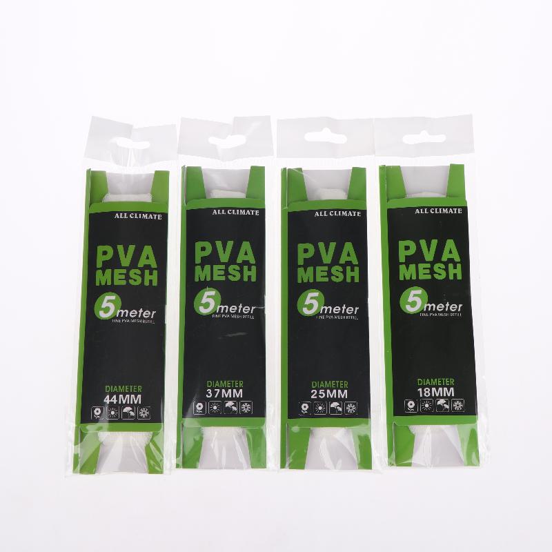 Pva Soluble Mesh Feeder Carp Fishing Lure Refill Rig Hook Bait Wrap Bag 500X18/25/37/44Mm Water Soluble Bait Thrower For Fishing