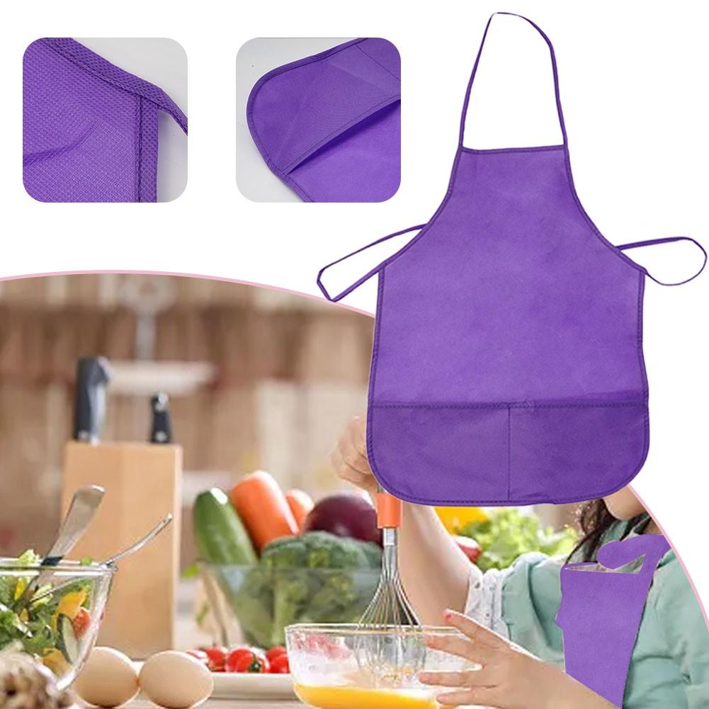 Ребенок Дети Кухня Кулинария Выпечка Живопись/Искусство Держите Карман Нагрудник Фартук — фото 7