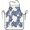 1pc Blue Floral Geometric Print Apron, Durable and Easy To Clean, Adjustable Waistband, Polyester Material, for Kitchen Cooking, Gardening, Orchard Pi
