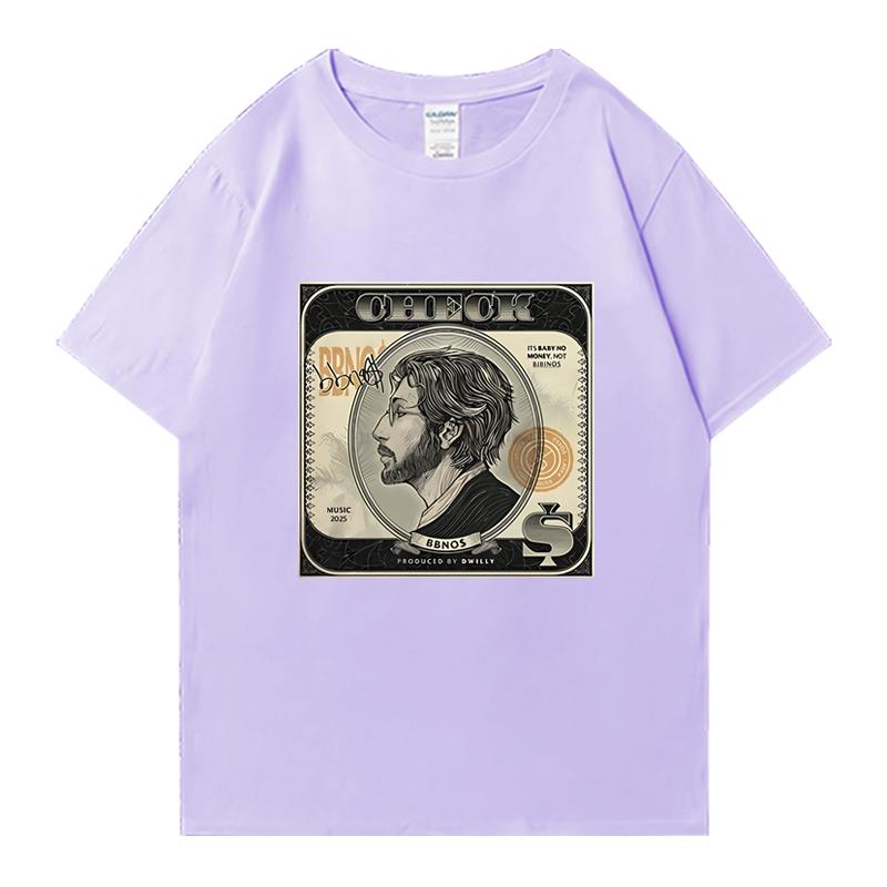 New In Hot Sale Bbno$ Check Fans Tour 2025 T Shirts Men Women Y2k Funny Vintage Short Sleeve T-shirt Unisex 100% Cotton Clothing
