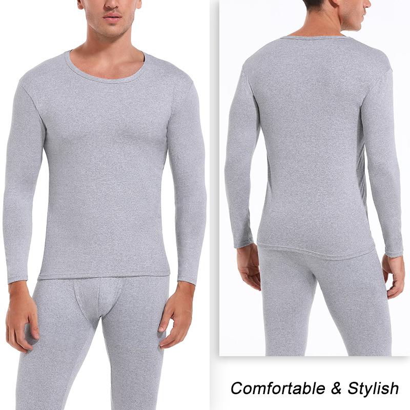Mens Warm Thermal Underwear for Men Long with Fleece Lined Sport Base Layer In Cold Weather Winter