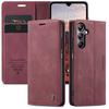 CaseMe is suitable for Samsung A16, a shockproof card slot leather case, A06 retro magnetic frosted flip cover stand phone case