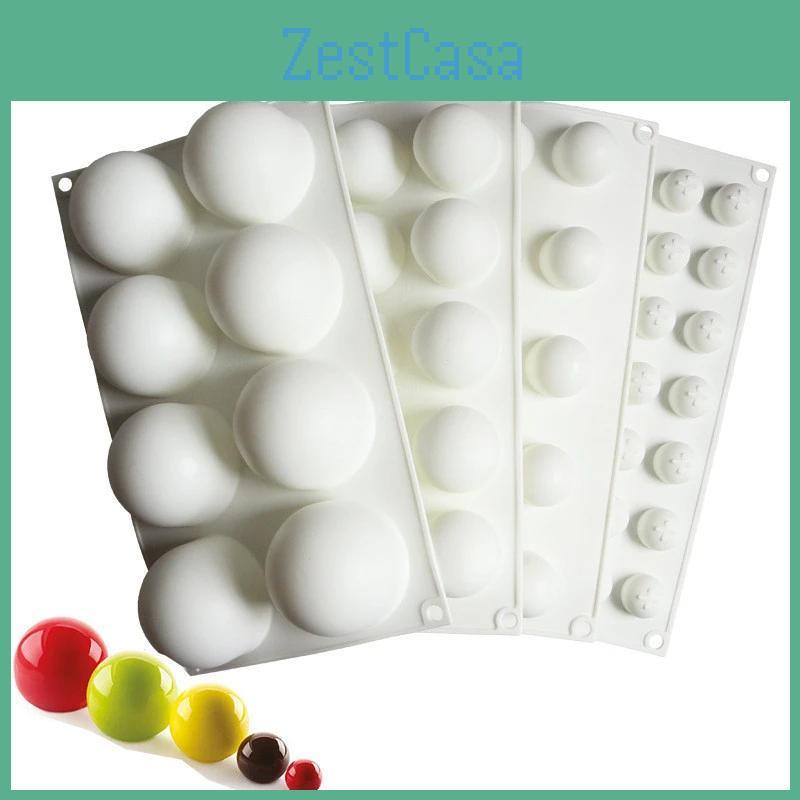 Piece Mold 1 Silicone Chocolate Silicon Ball Cake Moulds 3d Half Sphere Candy Truffle Baking Tray