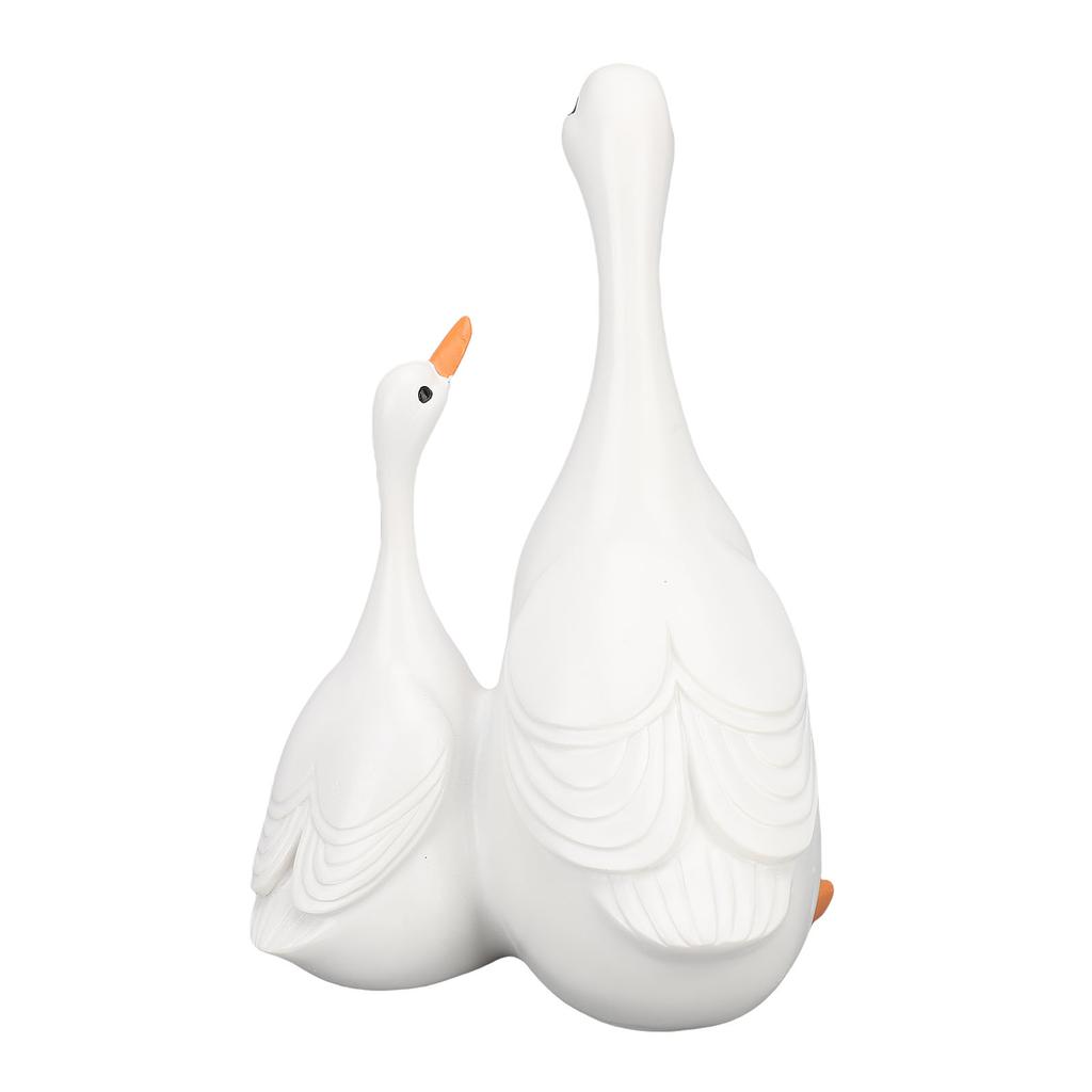 Lebensechte Mutterente und Entenküken Harzstatue für Terrassen- und Gartendekoration Entenskulptur Tierfigur für Hinterhof