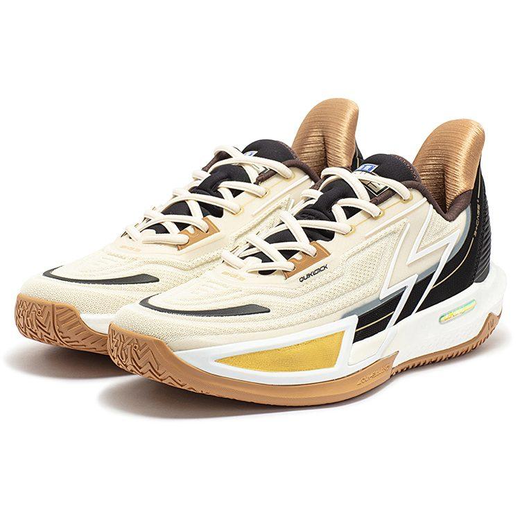 361 BIG3 4.0 Quick Pro Basketballschuhe Herren Low Top Sago/Obsidian Schwarz 672341113-3