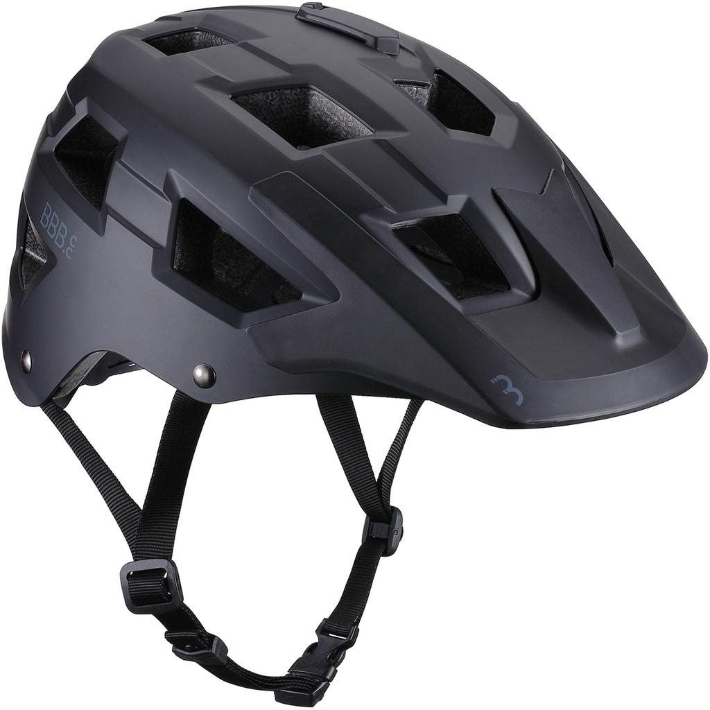BBB NANGA BHE-54 MTB Enduro Helmet, Matte Black, L (58-62cm)