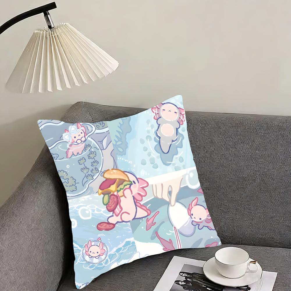 Salamander Cute Cushion Cover Pillowcase Ultra Soft Skin Friendly Fabric Cloud Like Comfort & Concealed Zipper
