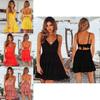 Elegante Mini Abito Estivo Boho da Donna per Cocktail Serali e Feste in Spiaggia