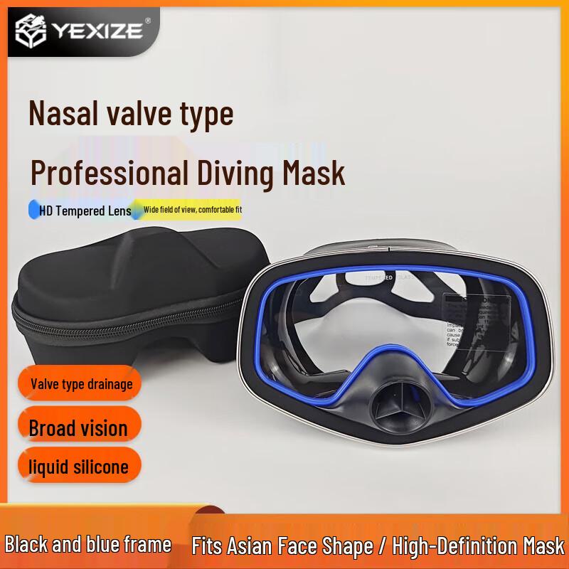 YEXIZE Nose Valve Freediving Mask