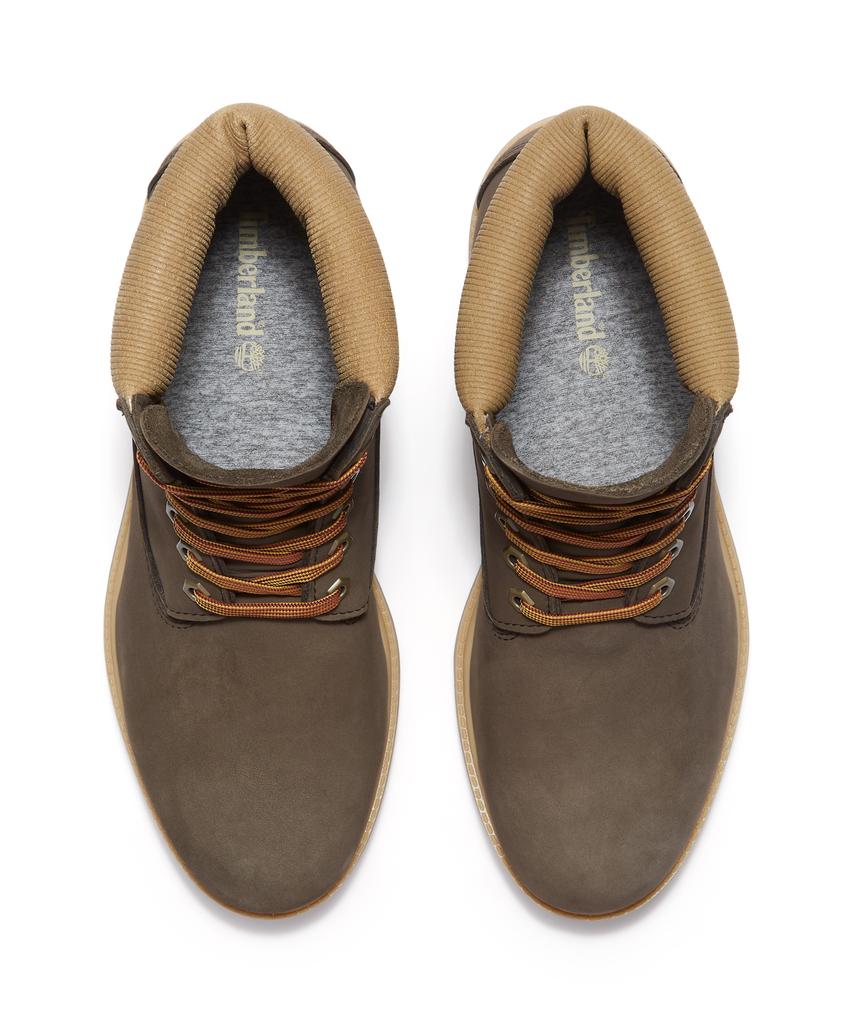 Timberland (Men'S) Premium 6-Inch Lace Waterproof Boots - Dark Brown Nubuck: Olive / A2P6W-A4J