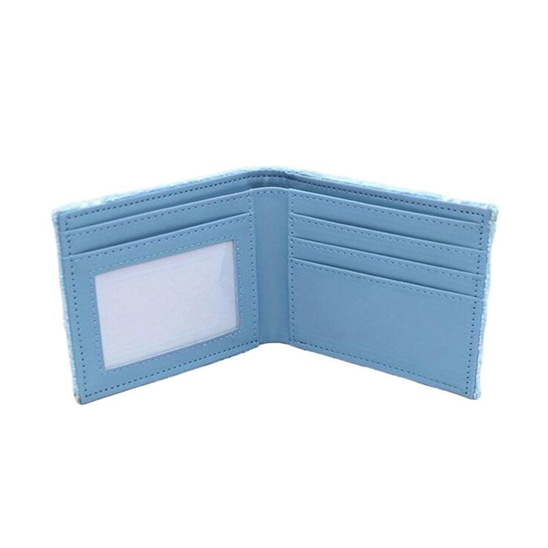 Towel Cloth Embroidered Anime  Wallet Designer Personalized Id Card Holder