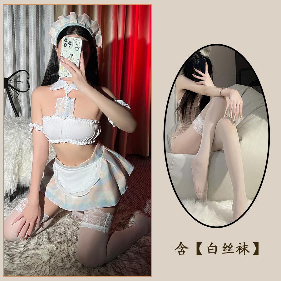 Sexy Lingerie JK Cute Maid Sexy Pajamas Cute Plaid Skirt Student Uniform College Style Girl
