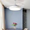 Nordic Luxury Smart Chandelier with Invisible Ceiling Fan for Living Room, Bedroom, and Dining Room.