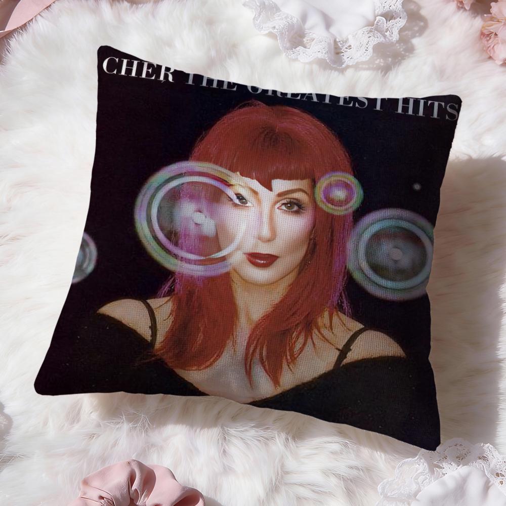 singer C-CherS Cushion Cover Premium Comfort Reversible Pillow Cove -Two in One Design for Any Room & Car Interior