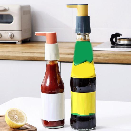 Yousheng Ostrůvková omáčka Stlačovací pumpičková láhev Univerzální dávkovač na olej, chilli, rajčatový a sójovou omáčku Snadno použitelná tryska Distribuce omáčky Kuchyňské náčiní