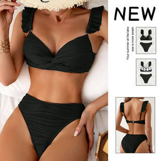 2025 Trendy Printed Three-Piece Bikini Set: Women's Swimwear for Beach or Vacation