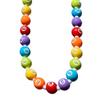 Colored Number 8 Necklace Hiphop Teen Punk Rock Beaded Chain Necklace Chic Fashion Jewelry Accessory for Women Girl