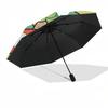 1pc Hamster Outdoor Umbrella - Automatic Opening/Closing, Portable 3-Fold Design with 8-Bone Iron Frame, Perfect Gift for Fans, Travelers, and Daily U