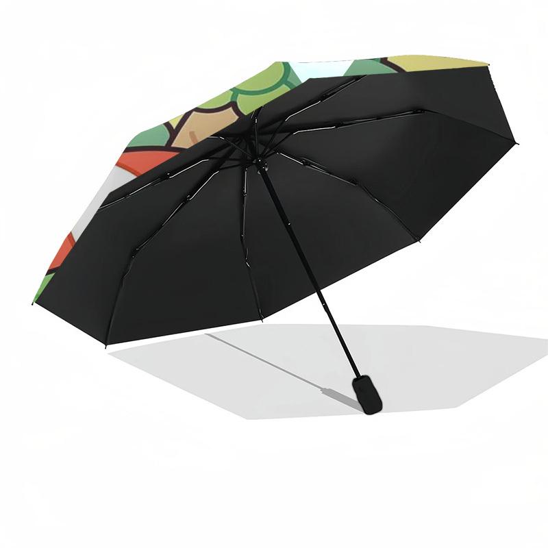 1pc Hamster Outdoor Umbrella - Automatic Opening/Closing, Portable 3-Fold Design with 8-Bone Iron Frame, Perfect Gift for Fans, Travelers, and Daily U