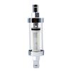 10mm 3/8'' Universal Chrome Glass Fuel Filter Car Petrol Diesel Inline Reusable